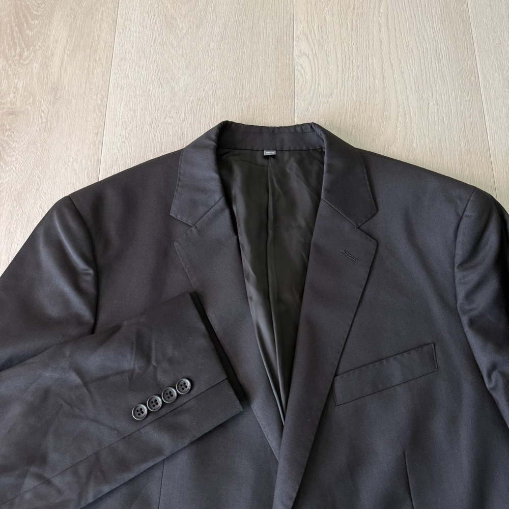 Bonobos Black Blazer Sport Coat Italian Marzotto Wool Men's Size 40 R Slim Fit
